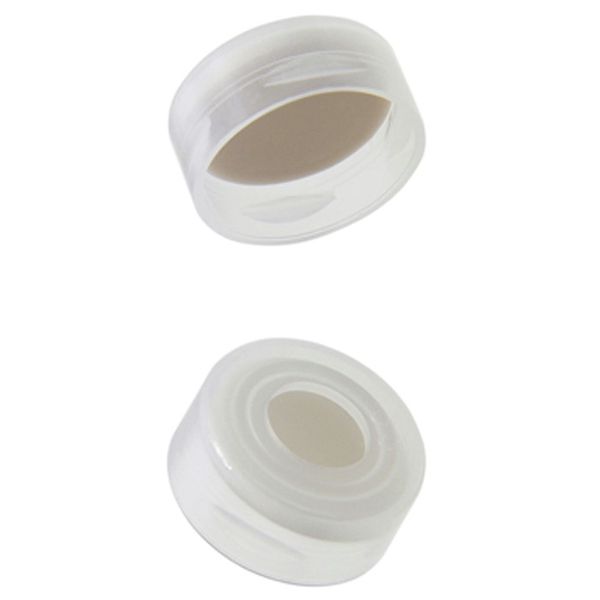 Microsolv Snap CAP, Soft PE, clear, 11 mm, with white Sil/natural PTFE Fitted Septa, 1000 pc/PAK