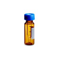 Product Image of Deactivated Amber Glass 12 x 32mm Screw Neck Qsert Vial, with Cap and
