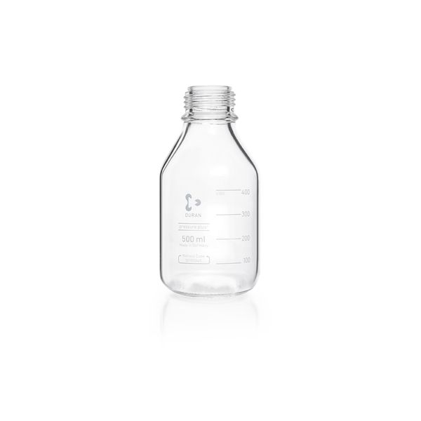 Duran Group Laborflasche, 500 ml druckfest, DURAN, 10 St/Pkg, GL45, klar, ohne Verschluss und Ausgießring