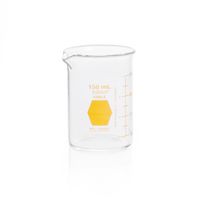 Product Image of Griffin Beaker, low Form, yellow graduated, 150 ml, 12 pc/PAK