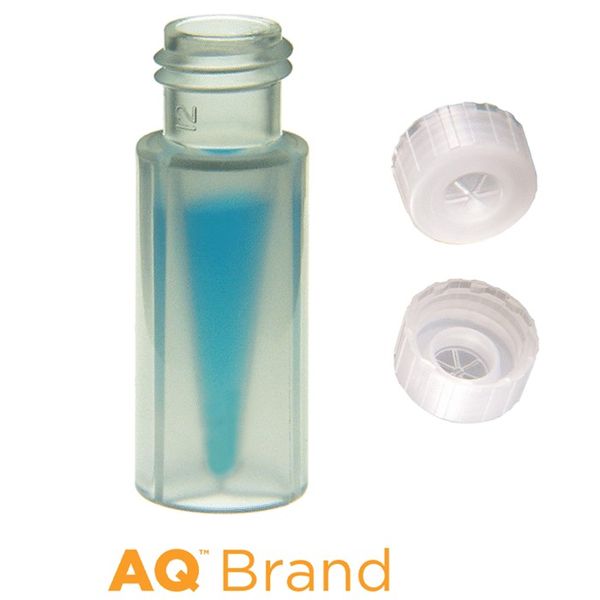 Microsolv EPP 300 μl FI Vial, PP clear, Screw Cap natural with thinned penetration point, for LCMS, 100 pc/PAK