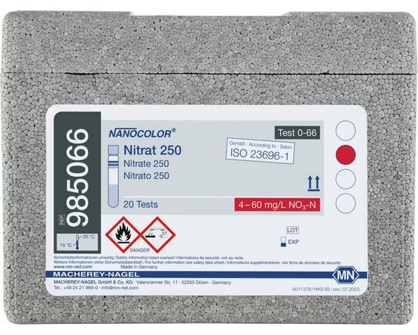 Macherey-Nagel Rundküvettentest NANOCOLOR Nitrat 250, 20 Bestimmungen