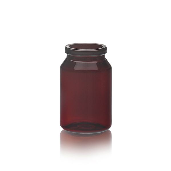 DWK Wheaton Uni-Dose Fläschchen, PET, braun, 30 x 34 mm, 300 St/Pkg
