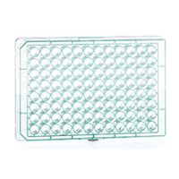 Product Image of Microplate, 96 well, PP, F-bottom (chimney shape), green, 10 x 10 pc/PAK