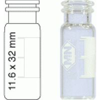 Product Image of 1.5 mL Snap Ring Vial N 11 outer diameter: 11.6 mm, outer height: 32 mm clear, flat bottom