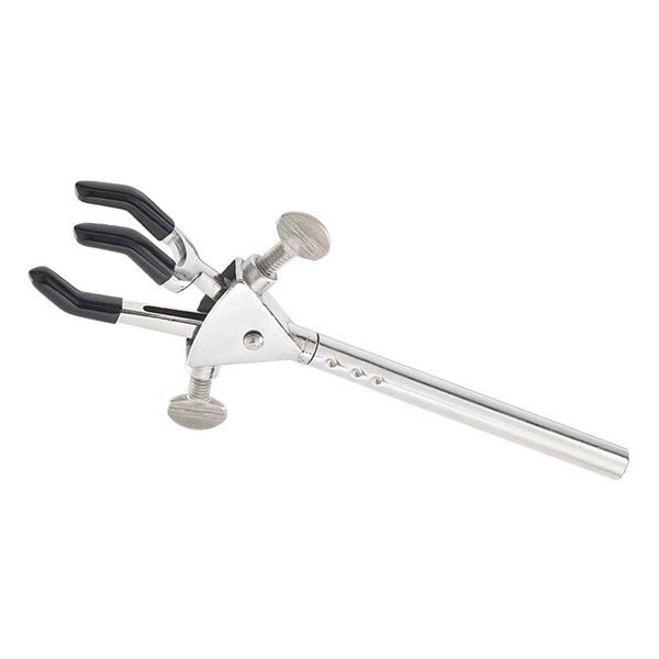 Ohaus Clamp, Multi Purpose, CLM-MULTI3DSM, Stainless Steel, 3-Prong, Dual Adjust, Arm 127 mm