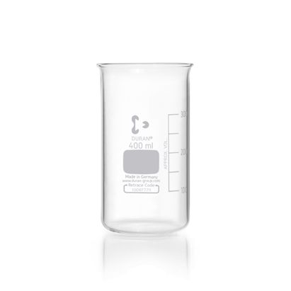 Duran Group Becher/DURAN, hohe Form 400 ml mit Teilung ohne Ausguss, 10 St/Pkg