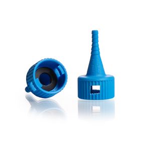 Duran Group KECK Schlauchteil für Adapter KA, mit Flachdicht. EPDM 16 mm, Olive 4 mm, hellblau, 100 St/Pkg, KECK ART.-NR. 15-04