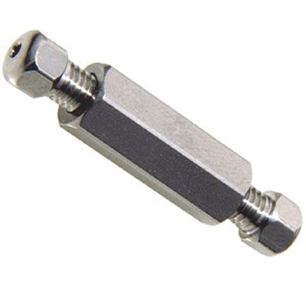 Applied Research Europe Verschraubung, Verbindungssatz, Hochdruck, 0,25 mm / 0,010 Zoll Durchgangsloch mit 10-32 mm Gewinde. Rostfreier Stahl, gerade 