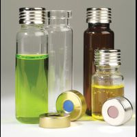 Headspace vial, screw top, rounded bottom (vial only), 10 mL, clear glass, thread 18