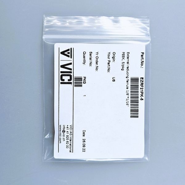 Vici Valco Externe Reduzier-Ferrule 1/8'' zu 1/16'', PEEK, 5 St/Pkg