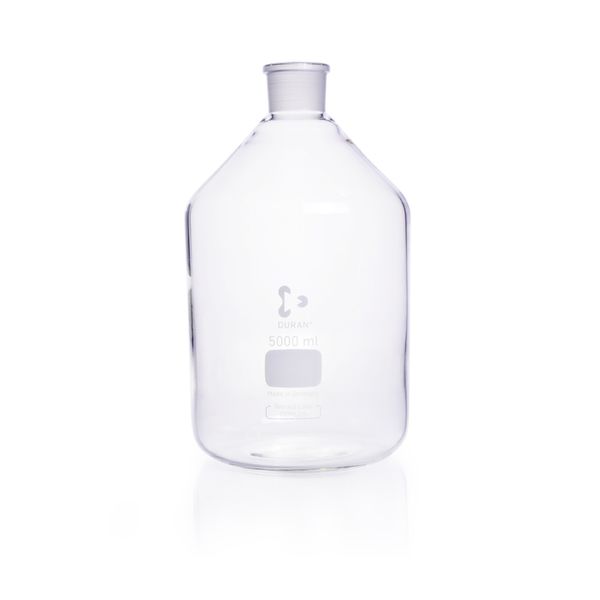 Duran Group Narrow neck bottle, clear glass, NS 45/40, 5000 ml, w/o stopper