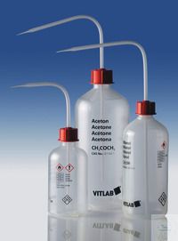 Vitlab Sicherheitsflasche, Enghals, PP, GL25, VENT-CAP, PP, Aceton, 250 ml, 12 St/Pkg