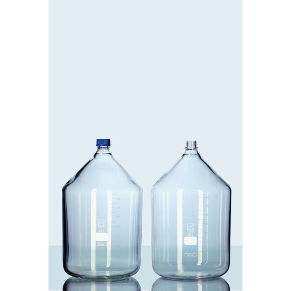 Duran Group DURAN GL 45 Produktionsfl., klar, wandverstärkt, ohne Schraubverschluss, Ausgießring, 20000 ml, und Ausgießring, 20000 ml