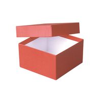 Product Image of ratiolab® Kryo-Boxen, Karton, standard, rot, 133 x 133 x 75 mm, 10 St/Pkg