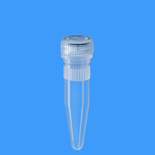 Sarstedt Mikro-Schraubröhre, PP, 1,5 ml, Spitzboden, mit Rändelung, transparent, PP Verschluss: natur, montiert, PCR Performance Tested, 10 x 100 St/