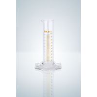 Product Image of Measuring cylinder, low form 100 ml, class B, point ring graduation,with hexagonal glass base, 2 pc/PAK