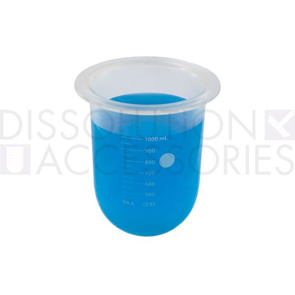 Dissolution Accessories Gefäß, Boro 3.3, klar, 1000 ml, PTFE beschichtet, Hanson