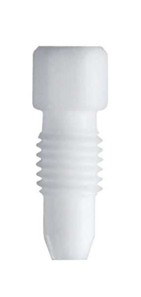 SCAT Fitting mit integrierter Ferrule, PTFE, für Kapillaranschluss, 3,2 mm AD, weiß, 10/PAK