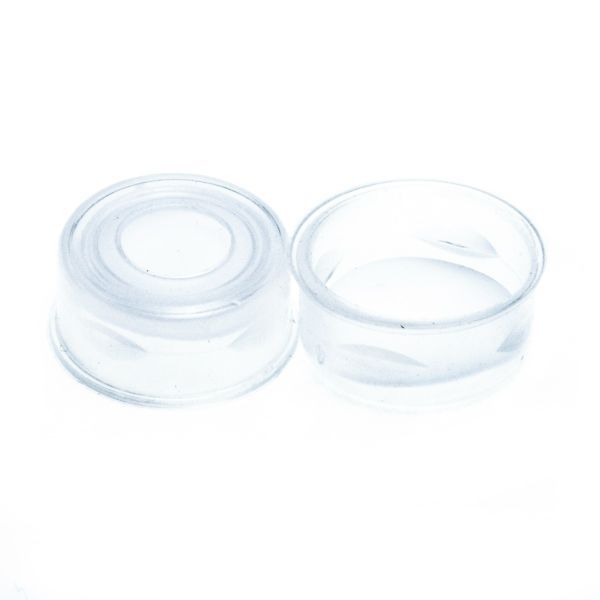 JG Finneran 11 mm Clear Snap Cap, 10mil PTFE Lined, 10 x 100 pc/PAK