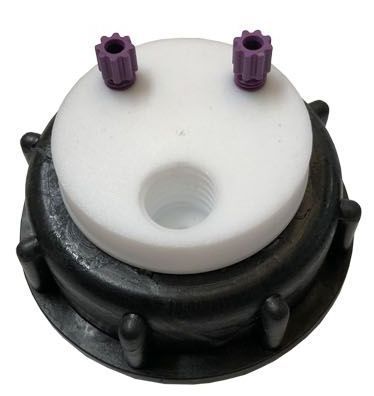 A.I.T. France Smart Waste Cap S60, charcoal filter emplacement + 2 entries (1/8 or 1/16 )