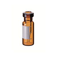 Product Image of ND11 Crimp Neck Vial+0,2ml Micro-Insert, 32x11,6mm, amber glass, label/filling lines, wide opening, 10 x 100 pc/PAK