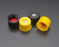 JG Finneran 8-425 mm Yellow Top Hat [Patented] Closure, Assembled with PTFE/Silicone Septa, 10 x 100 pc/PAK