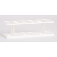 Product Image of Zentrifugenglas-Gestell für 12 Gläser 2-reihig, Dm. 26 mm, (BxHxT) 220x65x75, PP weiß