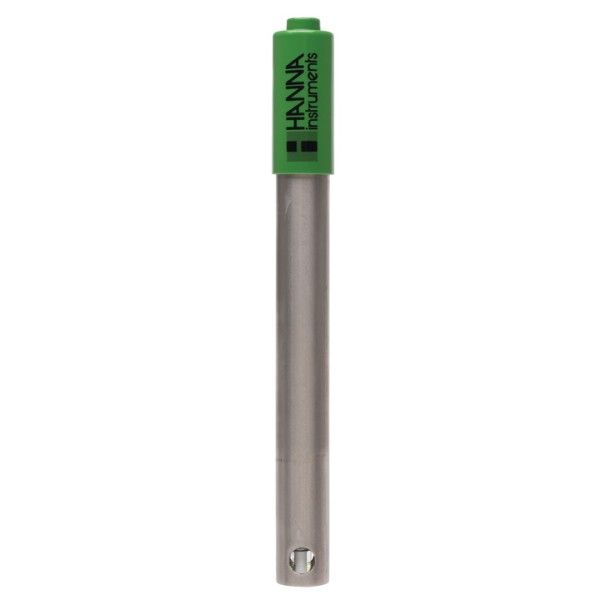 HANNA Instruments Deutschland GmbH pH/°C Electrode for Wastewater, Titanium, Gel, pH 0-13, Textile Diaphragm