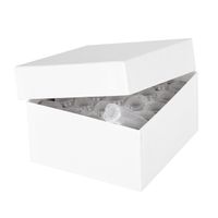 Product Image of ratiolab® Kryo-Boxen aus Karton, spezial, weiß, 148 x 148 x 130 mm, 5 St/Pkg