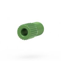 Product Image of TinyTight Super Flangeless male Nut, PEEK, Flat-Bottom, 1/16'' OD, Green, 10 pc/PAK