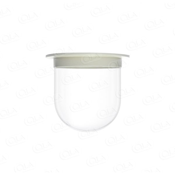 QLA 500 ml Clear Glass Vessel with Plastic Rim, Serialized