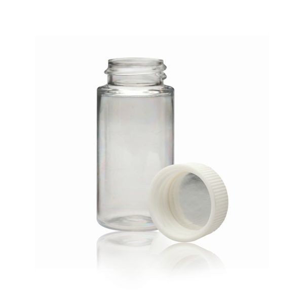 DWK Wheaton 20 ml liquid scintillation vials, PET, with screw cap, UF resin, with foil insert, packed separately, 1000 pc/PAK