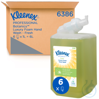 Kimberly-Clark KLEENEX Luxuriöse Duftschaumseife, Fresh Farbe: Grün Euroblume: X, Inhalt: 6 Kartuschen