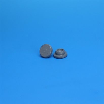 JG Finneran 20 mm Gray Chlorobutyl Straight Wall Stopper, 1000 pc/PAK