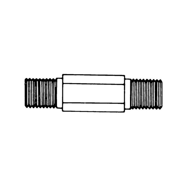 Millipore HEX NIPPLE, 1/4'' NPTM 51MM, SS