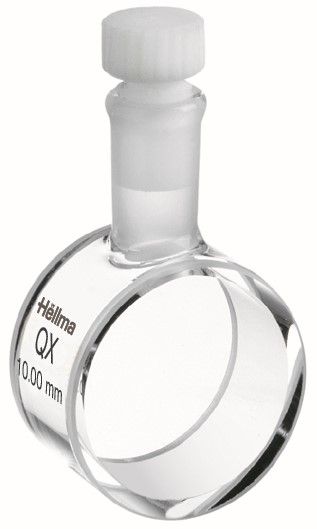 Hellma Macro Cylinder Cell, Type 120-QX, Extended Range Quartz Glass, WL 200-3500 nm, Pathlength 10 mm, PTFE Stopper, 2,800 μl
