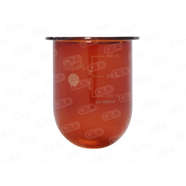 QLA 400mL Amber Glass Vessel for Erweka, Serialized