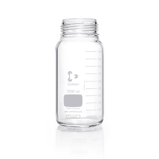 Duran Group Weithalsflasche, Klarglas, GLS 80, 1000 ml, 10 St/Pkg