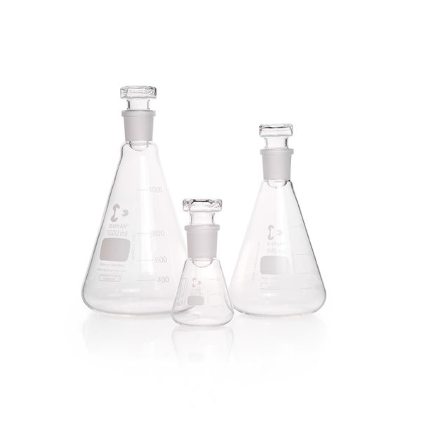 Duran Group DURAN Jodzahlkolben, NS 29/32, mit Deckelstopfen, 100 ml, 10 St/Pkg