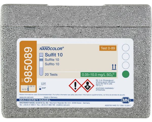 Macherey-Nagel Rundküvettentest NANOCOLOR Sulfit 10, 20 Bestimmungen