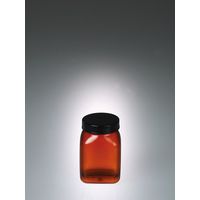 Product Image of Wide-necked box, square, PVC amber, 200 ml, w/ cap