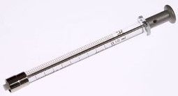 Hamilton 100 μl, Modell 1710 TLLX Spritze, Instrumenten-Spritze, max. Druck 1000 psig (68.9 bar), max. Temperatur 115°C / 239°F, mit 