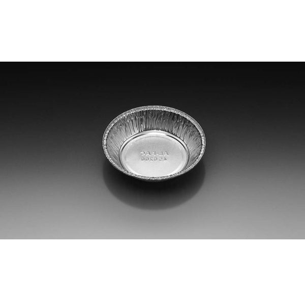 Dinkelberg Analytics Aluminum container, Type 450200, embossed "Alpac", round, 200 ml, fill height 26 mm, diameter 127/86 mm, 100 pieces per polybag, 