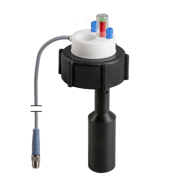 SCAT SafetyWasteCap S51, electronic level control, 2x 2.3/3.2 mm OD + connector for exhaust filter