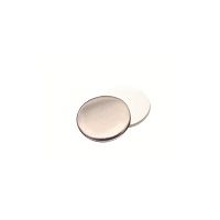 Product Image of Septa, 17 mm diameter, silicone white/aluminium foil, silver, 50°, 1,3mm, 10 x 100 pc