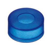 Product Image of ND11 Combination Seal for Crimp Neck: PE Push-On Cap, blue, with thinned penetration point, 10x100/pac