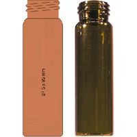 Product Image of 40 mL Screw Neck Vial N 24 outer diameter: 27.5 mm, outer height: 95 mm amber, flat bottom, 100/PAK
