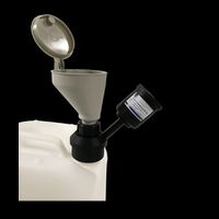 Smart Waste Cap Funnel with hinged lid for can S55, charcoal filter emplacem., old number: AISW55-C-FSC