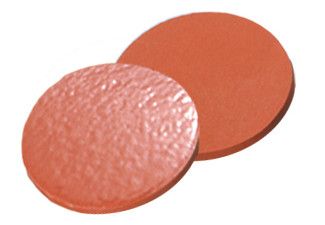 Altmann Analytik Septum, ND8, 8 mm Durchmesser, Naturkaut. rot-orange/TEF transp., 60° shore A, 1,0mm, 1000/PAK